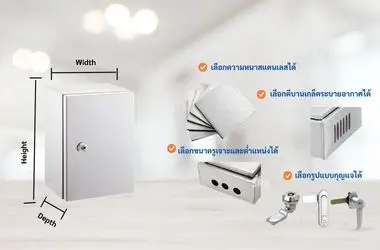 การใช้งานตู้สแตนเลสแขวน 304