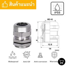 ขนาด cable gland