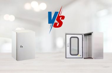 ตู้สแตนเลสฝา 1 ชั้นกระจก