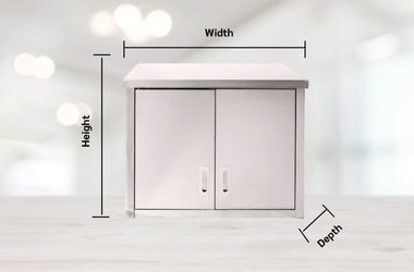 โครงสร้างตู้สแตนเลสเก็บจาน